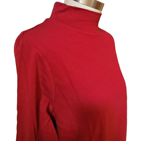 Classic Red Apple Mock Turtleneck Croft & Barrow Woman's 1X NWT JJ1071 - Picture 6 of 6